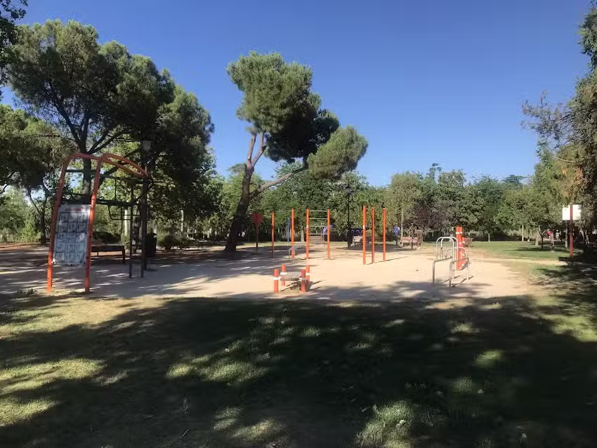 &Aacute;rea de entrenamiento f&iacute;sico y calistenia.