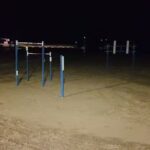 Gimnasio en la playa