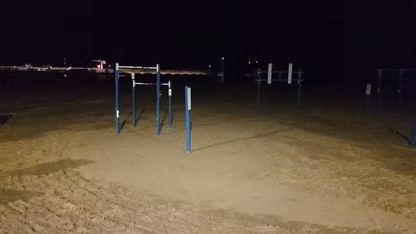 Gimnasio en la playa