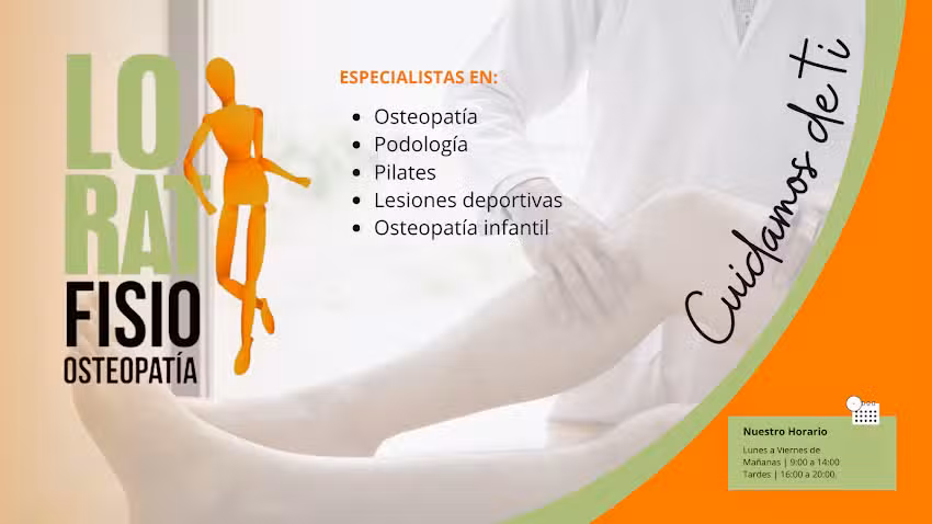 LORAT Centro de Fisioterapia, Osteopat&iacute;a, podolog&iacute;a y Pilates.