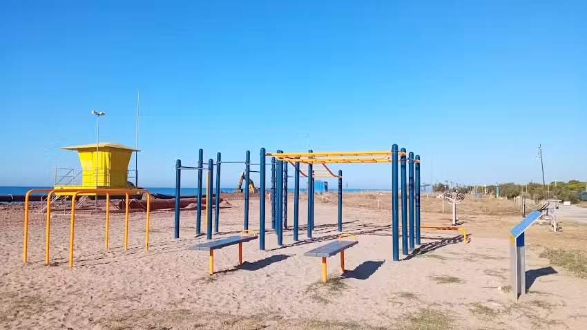 Parque de calistenia de la playa del Prat