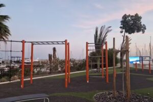Zona de calistenia en el Puerto de San Miguel